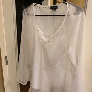 White blouse with tank top